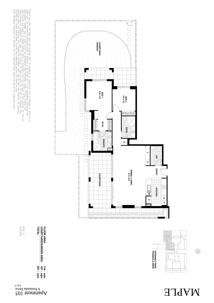 Floorplan of Homely apartment listing, 105/8 Peninsula Drive, Breakfast Point NSW 2137