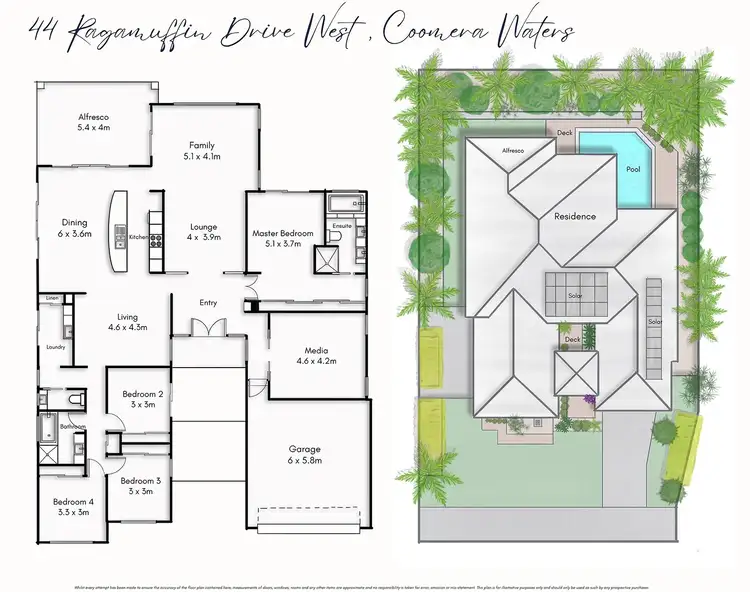 Floorplan of Homely house listing, 44 Ragamuffin Drive, Coomera QLD 4209