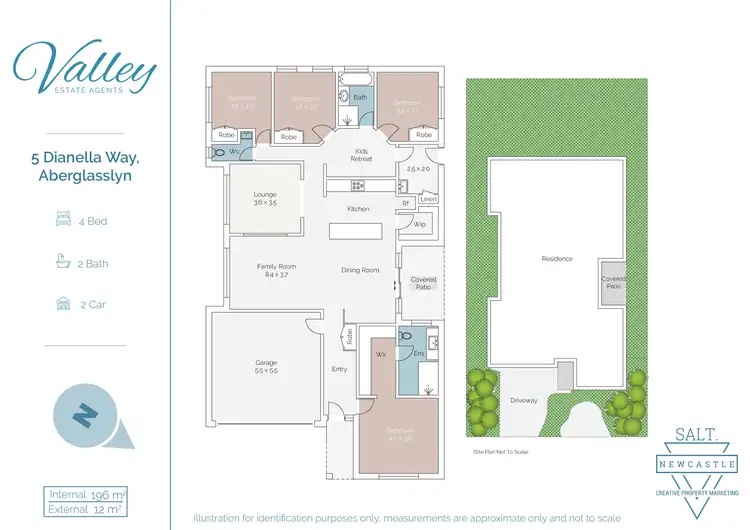 Floorplan of Homely house listing, 5 Dianella Way, Aberglasslyn NSW 2320