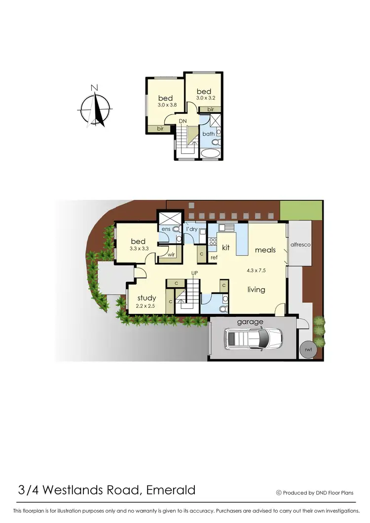 Floorplan of Homely unit listing, 3/4 Westlands Road, Emerald VIC 3782