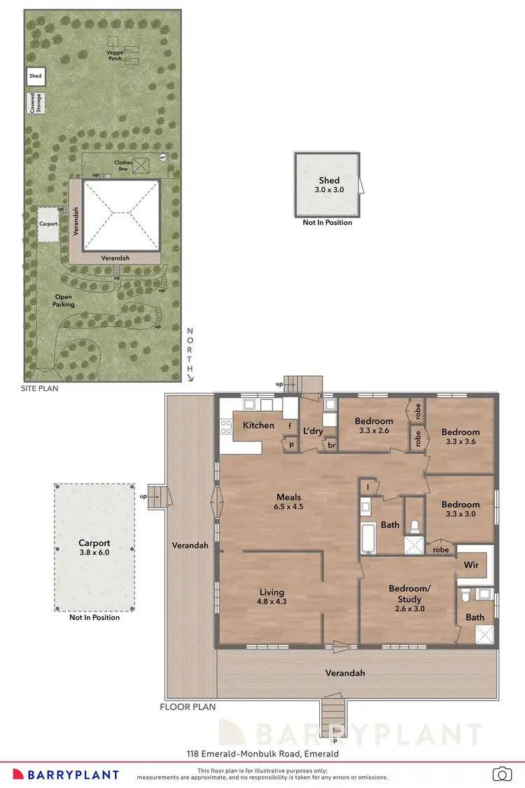 Floorplan of Homely house listing, 118 Emerald-Monbulk Road, Emerald VIC 3782
