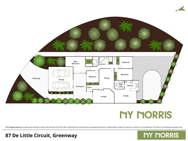 Floorplan of Homely townhouse listing, 87 De Little Circuit, Greenway ACT 2900