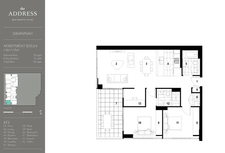 Floorplan of Homely apartment listing, 1504/13 Verona Drive, Wentworth Point NSW 2127