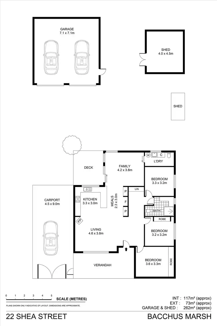Floorplan of Homely house listing, 22 Shea Street, Bacchus Marsh VIC 3340