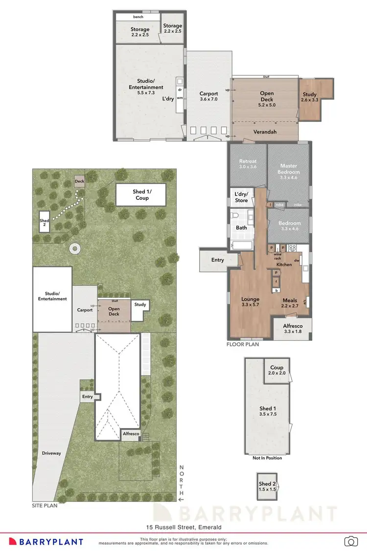 Floorplan of Homely house listing, 15 Russell Street, Emerald VIC 3782