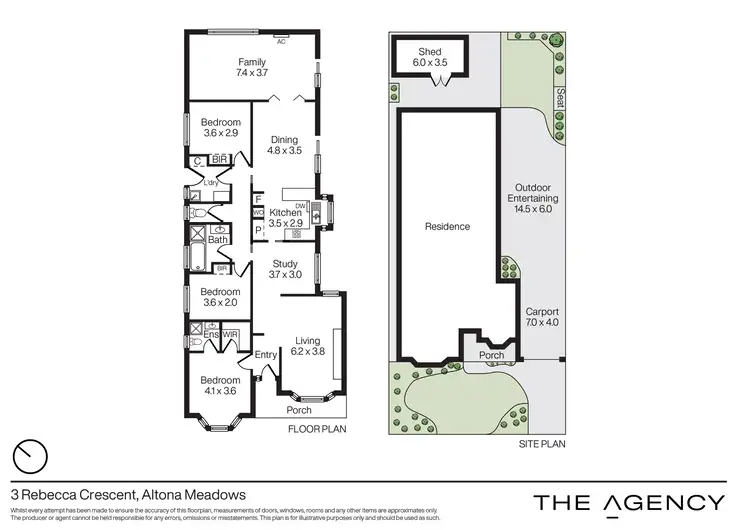 Floorplan of Homely house listing, 3 Rebecca Crescent, Altona Meadows VIC 3028