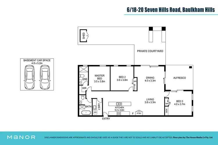 Floorplan of Homely apartment listing, 6/18-20 Seven Hills Road, Baulkham Hills NSW 2153
