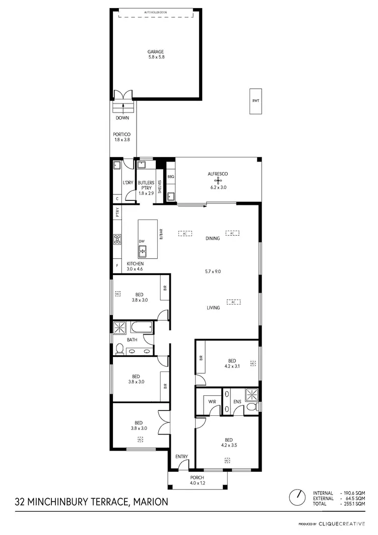 Floorplan of Homely house listing, 35A Minchinbury Terrace, Marion SA 5043