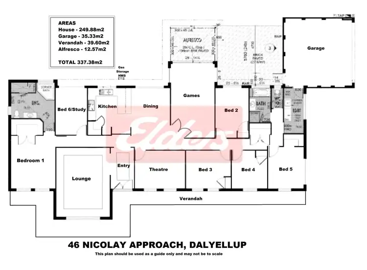 Floorplan of Homely house listing, 46 Nicolay Approach, Dalyellup WA 6230