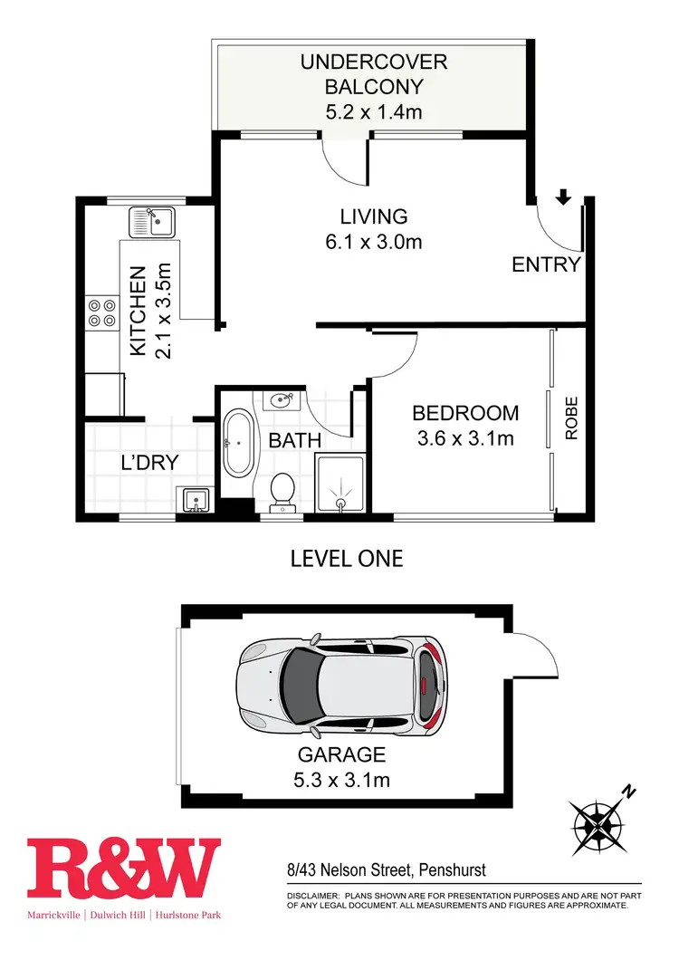 Floorplan of Homely apartment listing, 8/43 Nelson Street, Penshurst NSW 2222