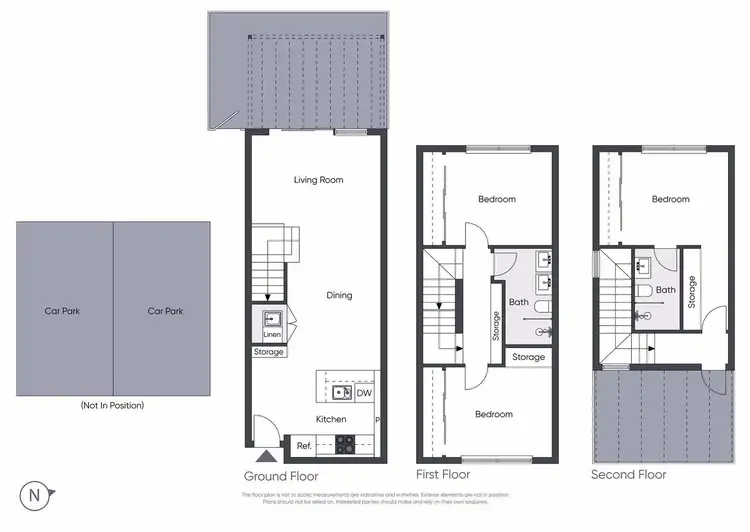Floorplan of Homely townhouse listing, 3/711 Barkly Street, West Footscray VIC 3012