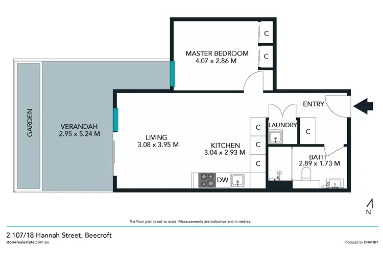 Floorplan of Homely apartment listing, 2.107/18 Hannah Street, Beecroft NSW 2119