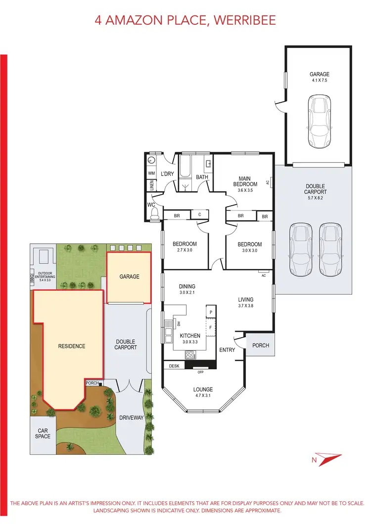 Floorplan of Homely house listing, 4 Amazon Place, Werribee VIC 3030