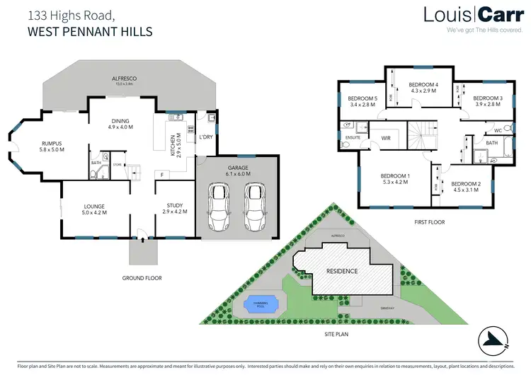 Floorplan of Homely house listing, 133 Highs Road, West Pennant Hills NSW 2125