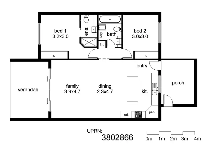 Floorplan of Homely unit listing, Address available on request