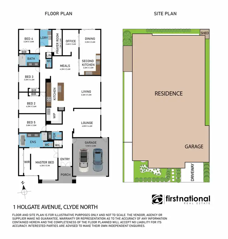 Floorplan of Homely house listing, 1 Holgate Avenue, Clyde North VIC 3978