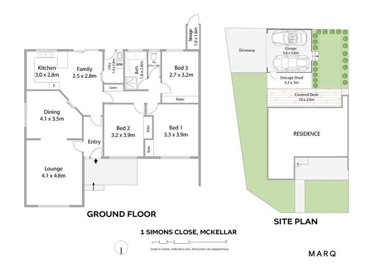 Floorplan of Homely house listing, 1 Simons Close, Mckellar ACT 2617