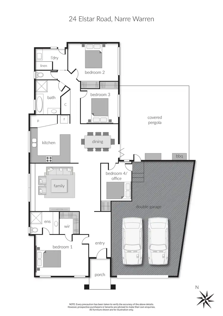 Floorplan of Homely house listing, 24 Elstar Road, Narre Warren VIC 3805