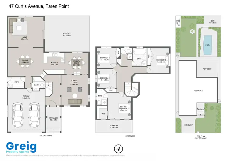 Floorplan of Homely house listing, 47 Curtis Avenue, Taren Point NSW 2229