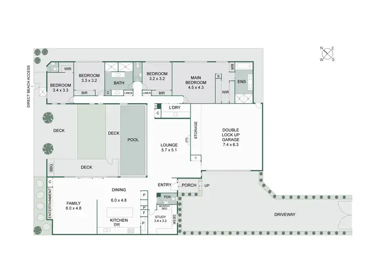 Floorplan of Homely house listing, 1B Kara Grove, Aspendale VIC 3195