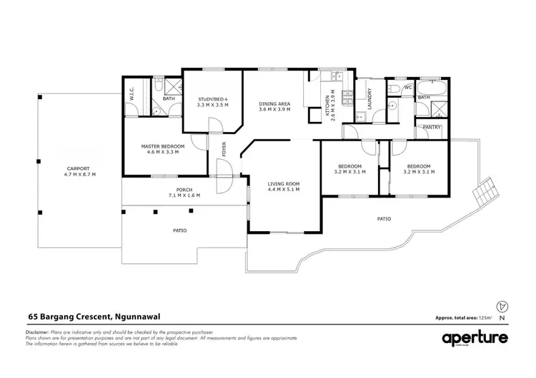 Floorplan of Homely house listing, 65 Bargang Crescent, Ngunnawal ACT 2913