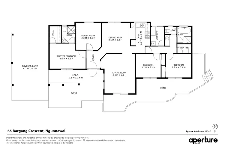 Floorplan of Homely house listing, 65 Bargang Crescent, Ngunnawal ACT 2913