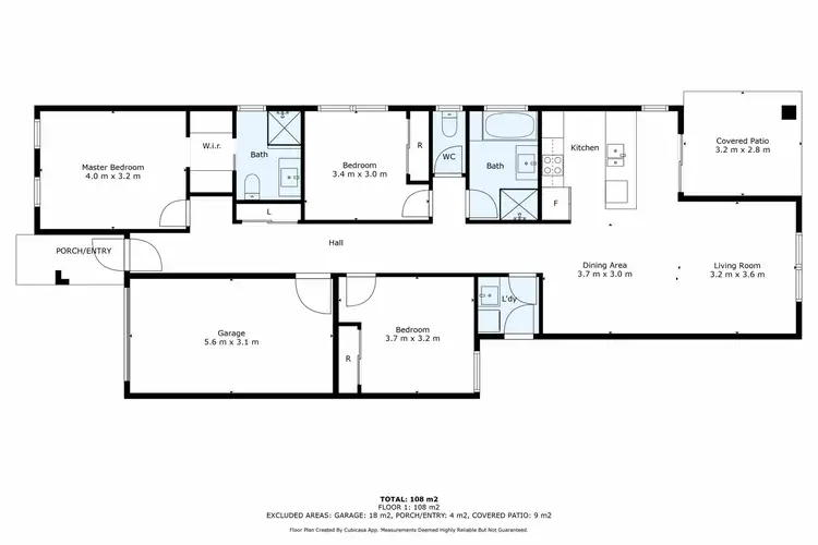 Floorplan of Homely unit listing, 2/4 Wakeboard Circuit, Kelso QLD 4815