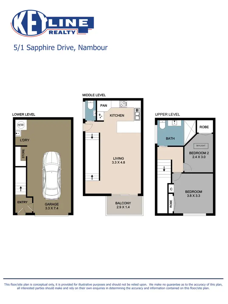 Floorplan of Homely townhouse listing, 5/1 Sapphire Drive, Nambour QLD 4560