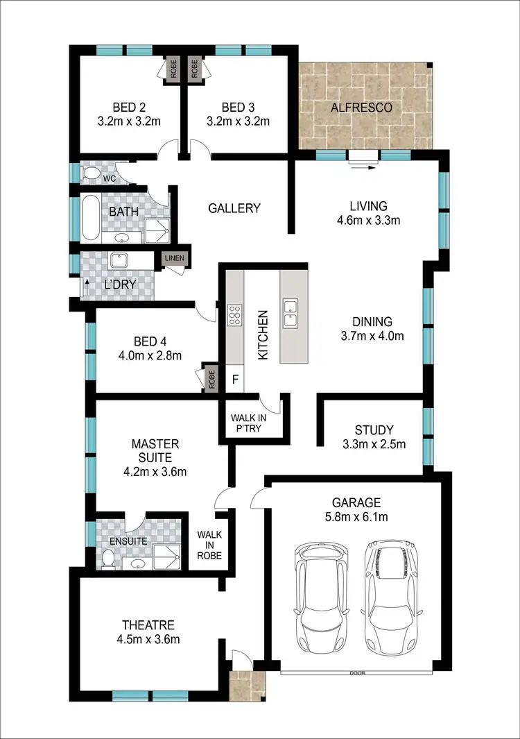 Floorplan of Homely house listing, 109 Mosedale Avenue, Usher WA 6230
