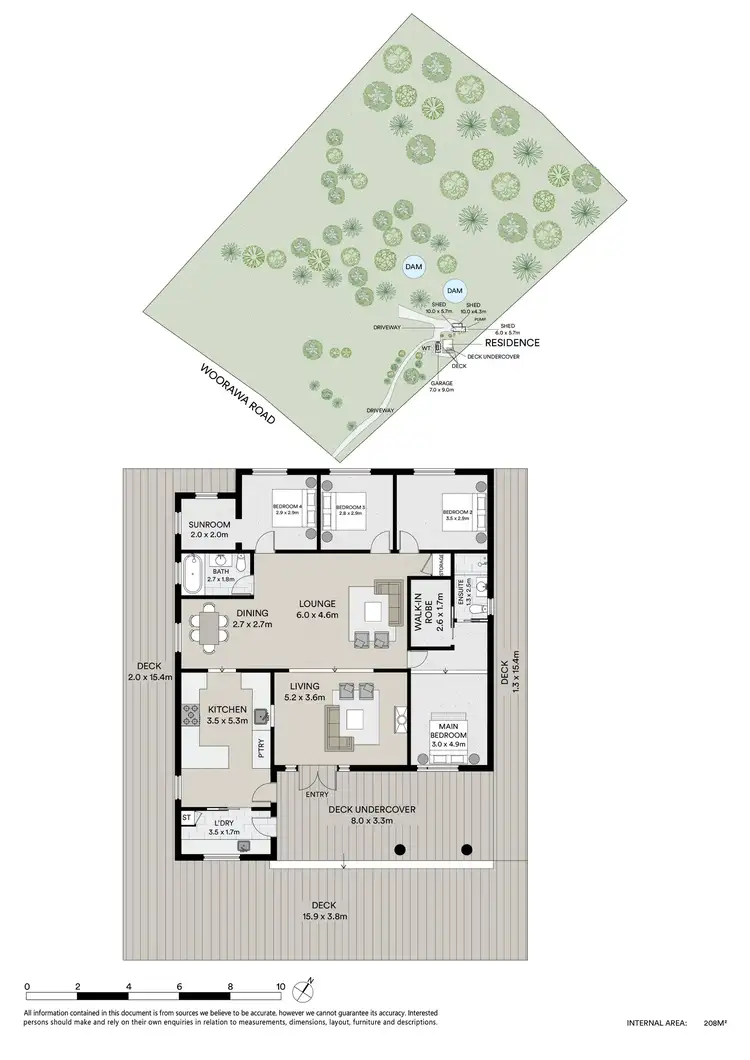Floorplan of Homely rural property listing, 51 Woorawa Road, Mudgee NSW 2850