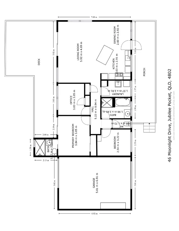 Floorplan of Homely house listing, 46 Moonlight Drive, Jubilee Pocket QLD 4802