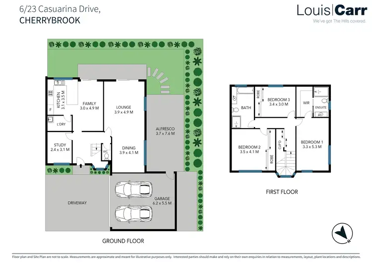 Floorplan of Homely townhouse listing, 6/23 Casuarina Drive, Cherrybrook NSW 2126
