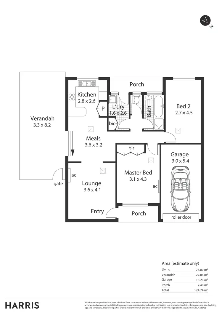 Floorplan of Homely unit listing, 1/19 Susan Street, St Agnes SA 5097
