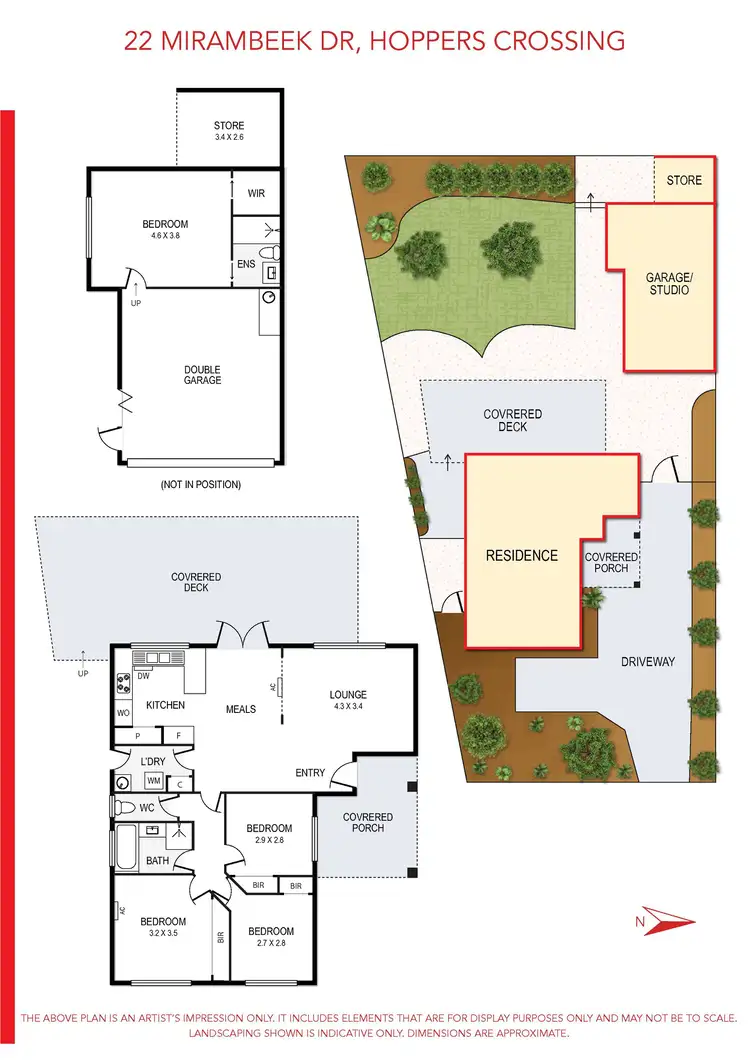 Floorplan of Homely house listing, 22 Mirambeek Road, Hoppers Crossing VIC 3029