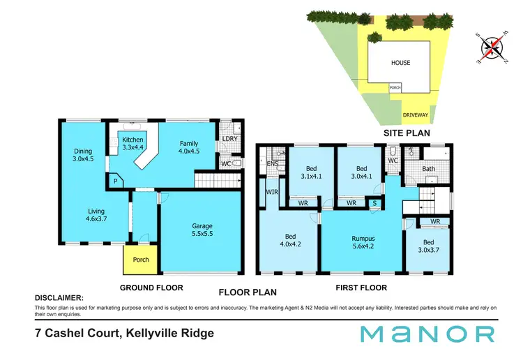 Floorplan of Homely house listing, 7 Cashel Court, Kellyville Ridge NSW 2155