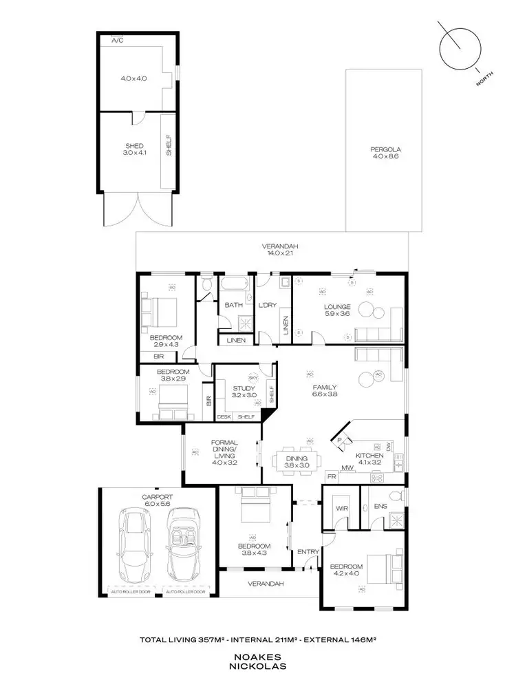 Floorplan of Homely house listing, 44 Darley Road, Paradise SA 5075