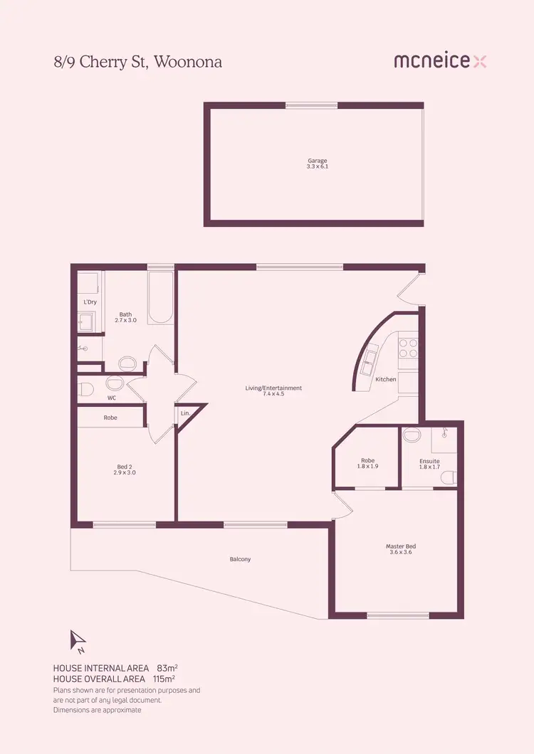 Floorplan of Homely apartment listing, 8/9 Cherry Street, Woonona NSW 2517