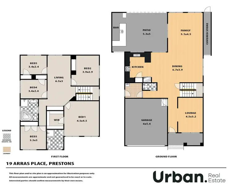 Floorplan of Homely house listing, 19 Arras Place, Prestons NSW 2170