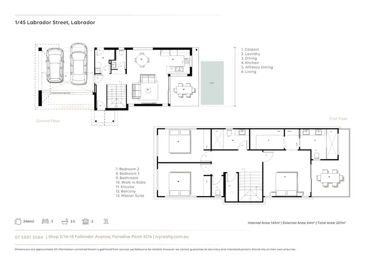 Floorplan of Homely house listing, Level Lot 1/45 Labrador Street, Labrador QLD 4215