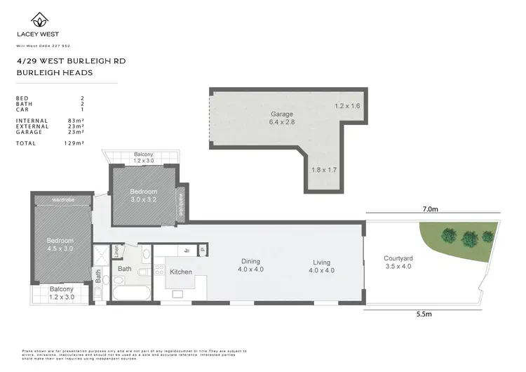 Floorplan of Homely unit listing, 4/29 West Burleigh Road, Burleigh Heads QLD 4220