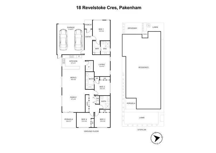 Floorplan of Homely house listing, 18 Revelstoke Crescent, Pakenham VIC 3810