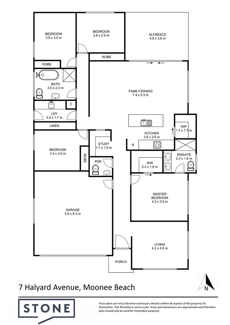 Floorplan of Homely house listing, 7 Halyard Avenue, Moonee Beach NSW 2450