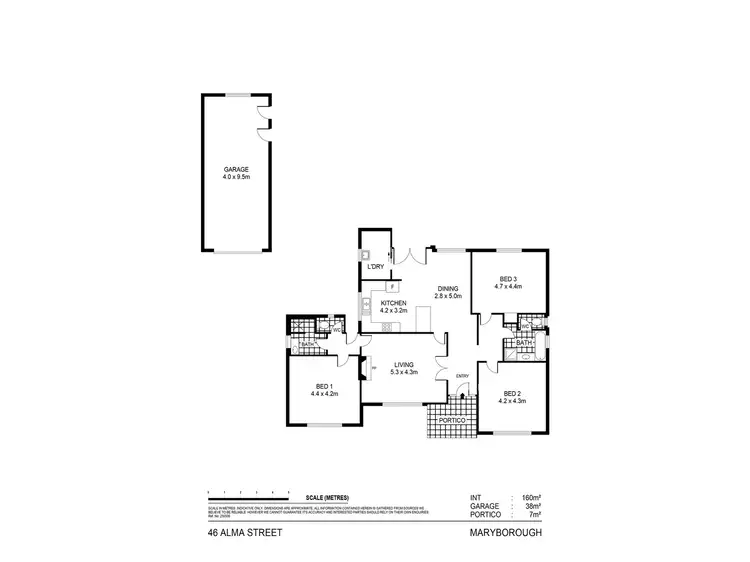 Floorplan of Homely house listing, 46 Alma Street, Maryborough VIC 3465