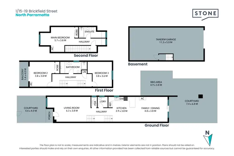 Floorplan of Homely townhouse listing, 1/15 Brickfield Street, North Parramatta NSW 2151