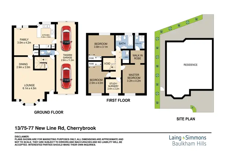 Floorplan of Homely townhouse listing, 13/75-77 New Line Road, Cherrybrook NSW 2126