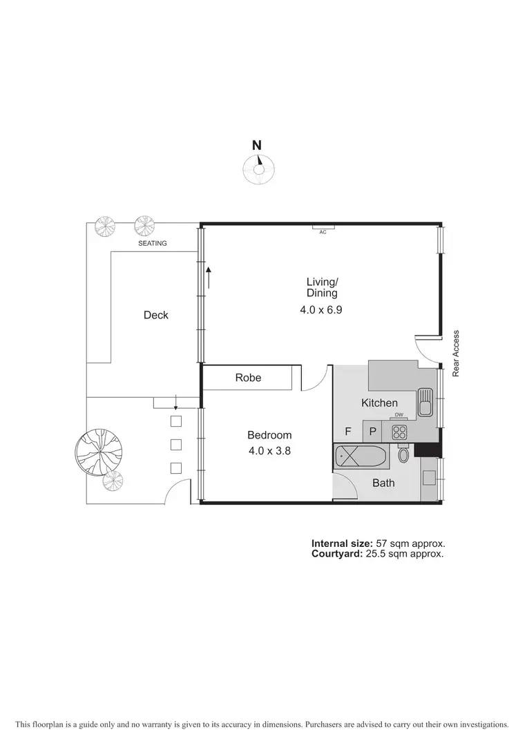 Floorplan of Homely apartment listing, 2/3 Goldsmith Street, Elwood VIC 3184