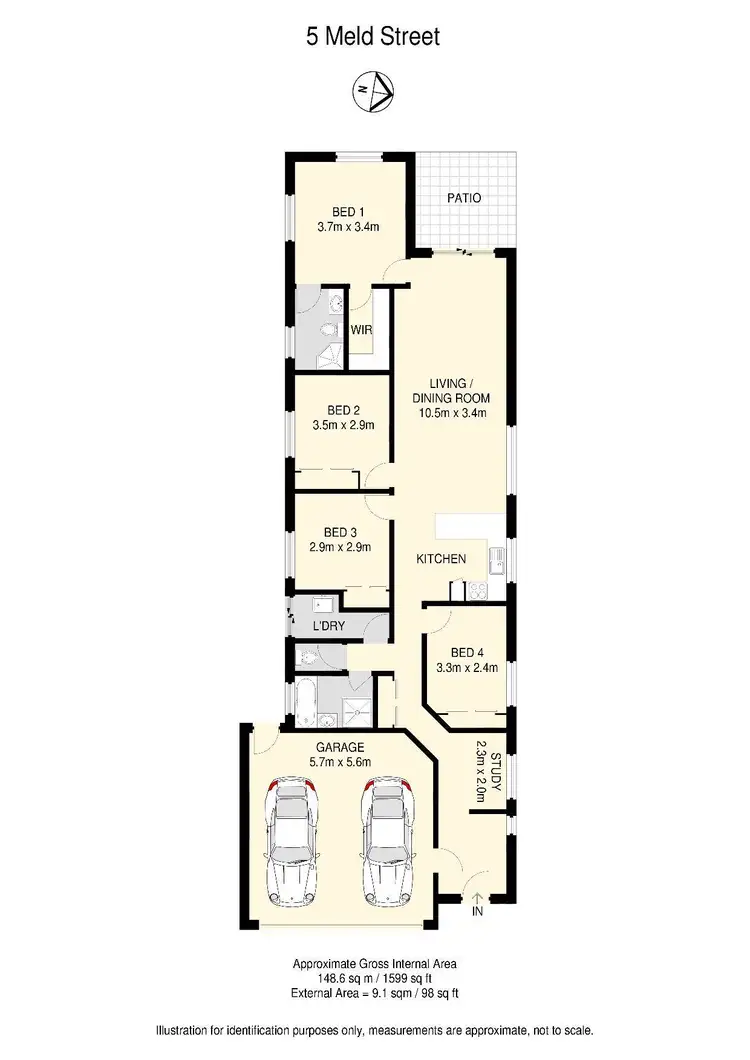 Floorplan of Homely house listing, 5 Meld Street, Durack QLD 4077