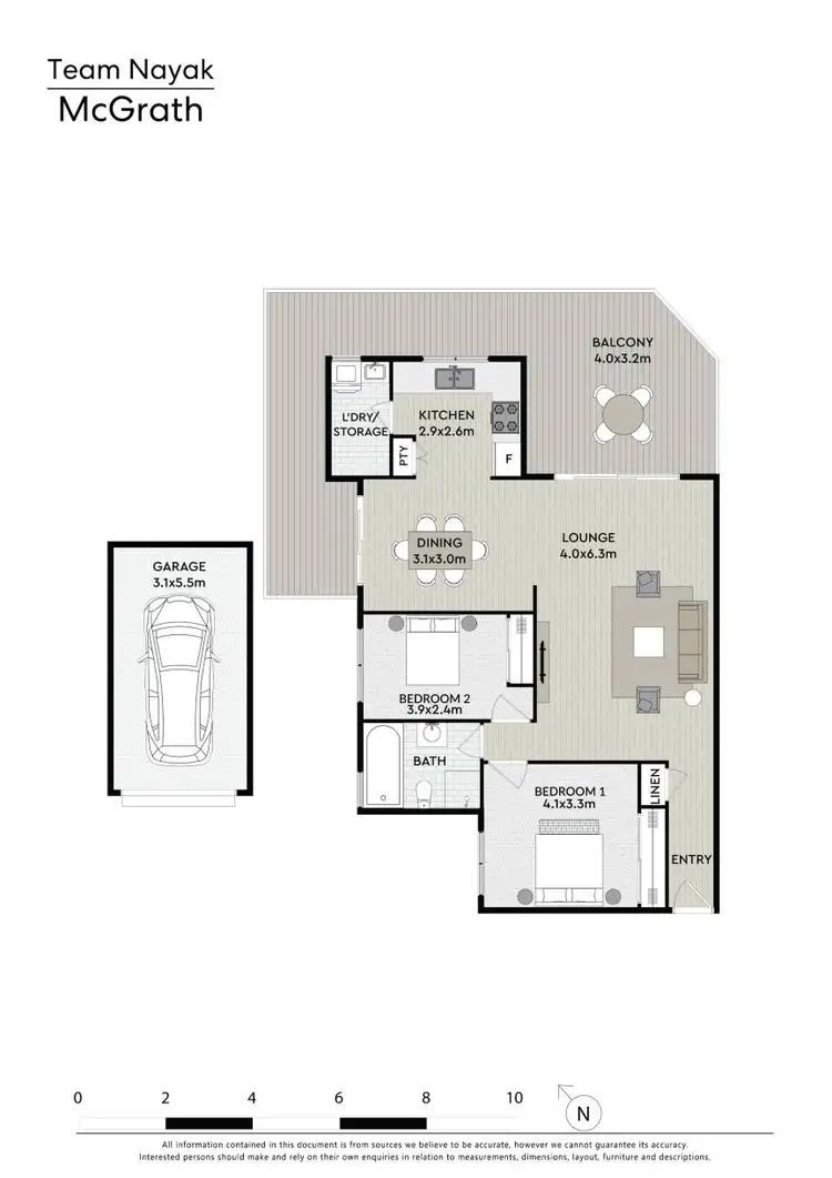 Floorplan of Homely unit listing, 1/18 Queens Road, Westmead NSW 2145