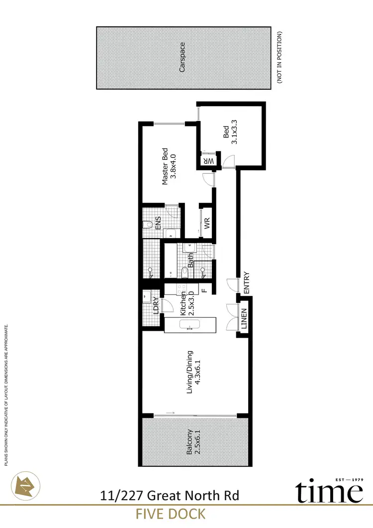Floorplan of Homely apartment listing, 11/227 Great North Road, Five Dock NSW 2046