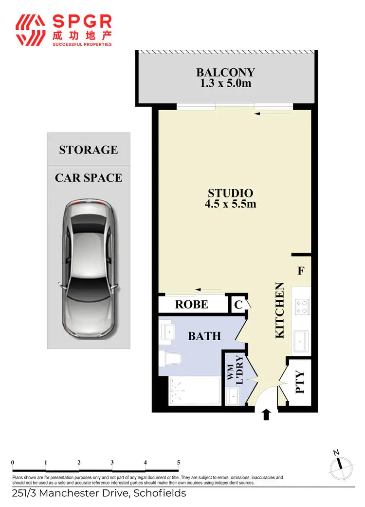 Floorplan of Homely apartment listing, 251/3 Manchester Drive, Schofields NSW 2762